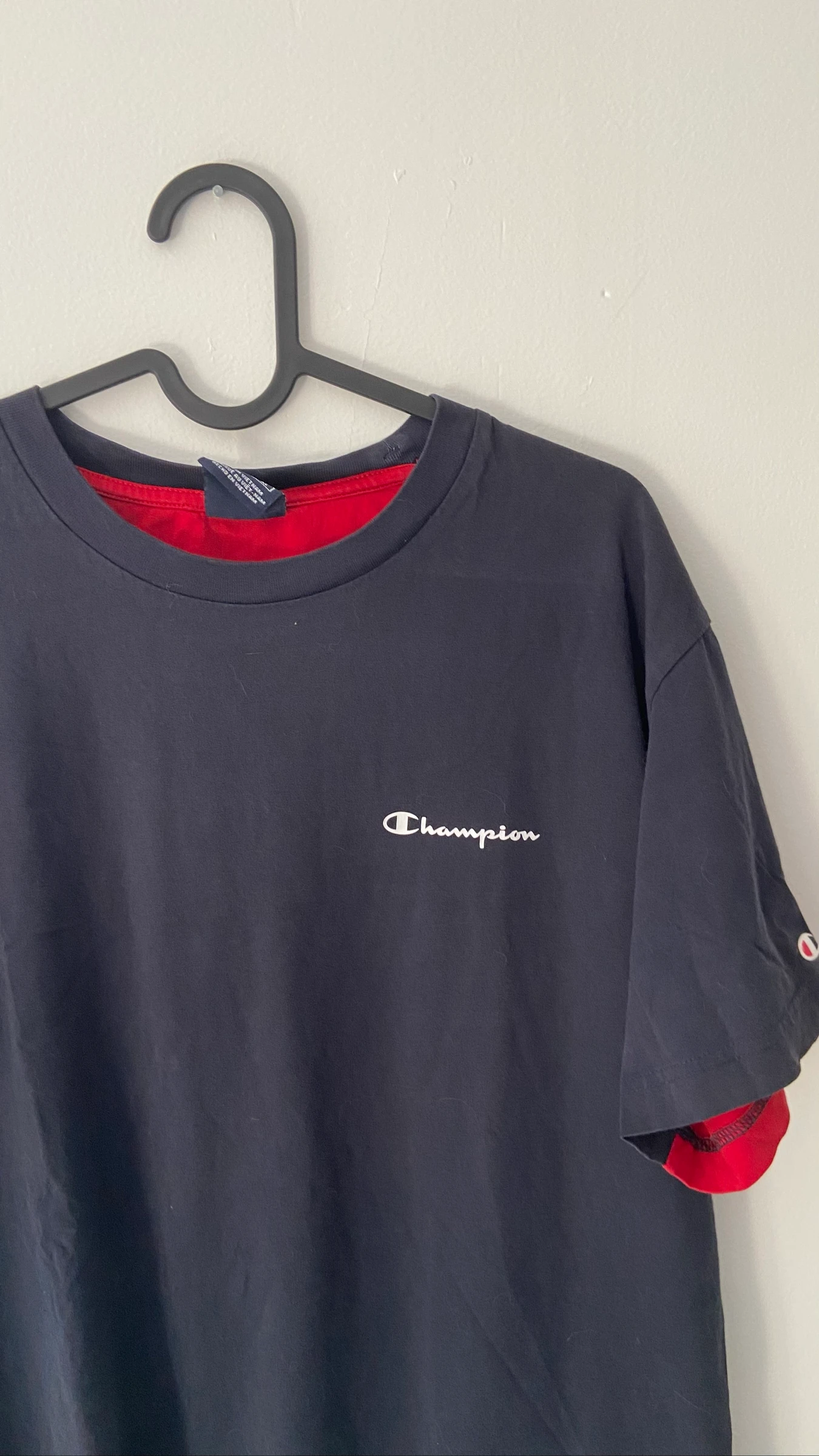 Navy Blue and Red Champions T-Shirt – photo 3